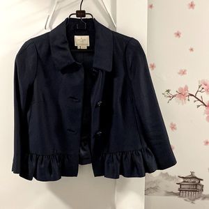 Almost new, size 4, Kate spade,blue short jacket,dress outwear, elegant lady :)